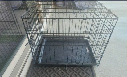 Folding Metal Dog Carrier 24Lx18Wx19H