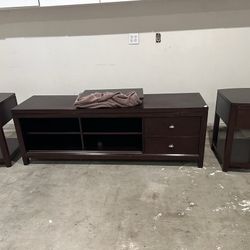 Tv Stand And Side Tables