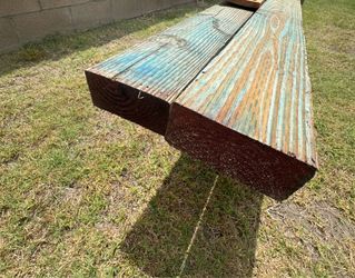 Pressure treated lumber 3x6x16