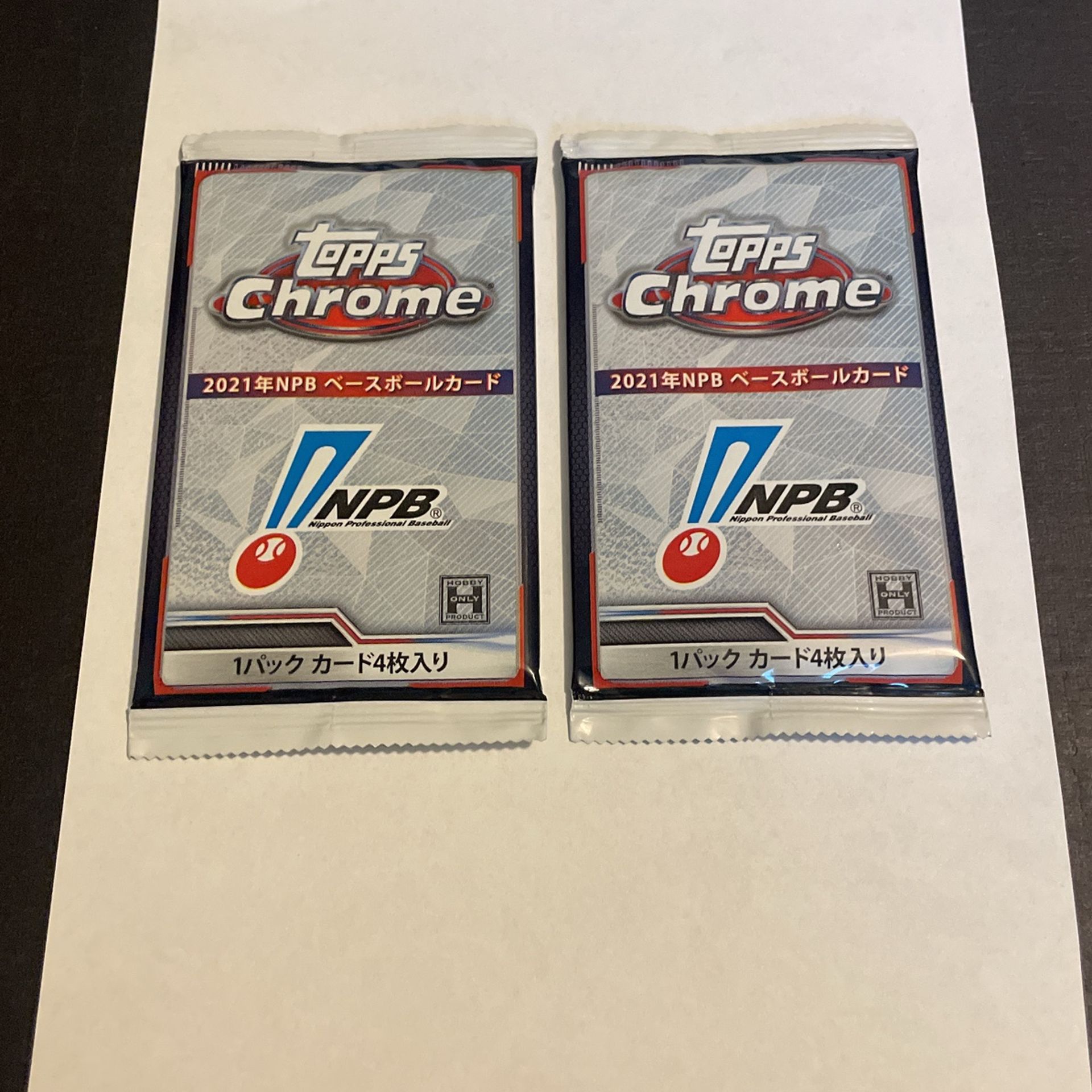 2 Sealed Packs Topps Chrome Nippon Professional Baseball (NPB)