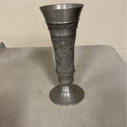 Antique  German Pewter  Goblet  Shooting  Trophy  c.1920