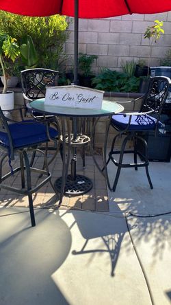 Outside Tall patio table