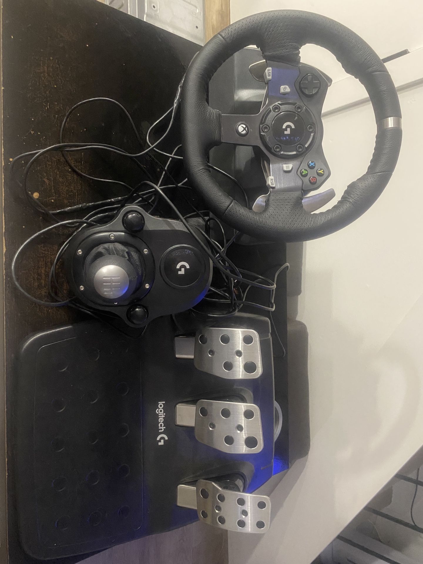 steering wheel gearbox and pedal