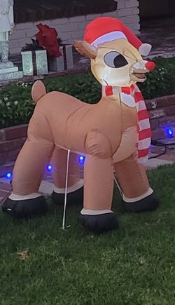 Rudolph reindeer inflatable