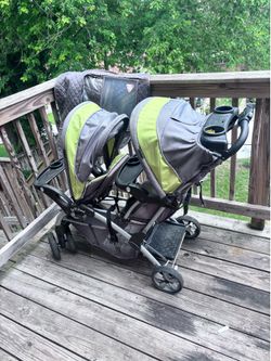 Baby Trend Double Stroller with Stroller Cover