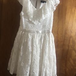 Zenzi Off White Lace Dress