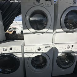 White Lg Front Load Washer And Dryer Gas Set We Deliver And Install🚚