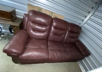 2 leather couches