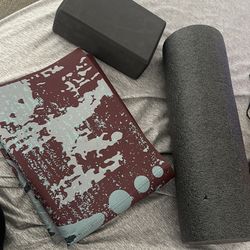 Yoga Matt+ roller+ yoga block