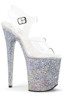 8 inch high exotic heels