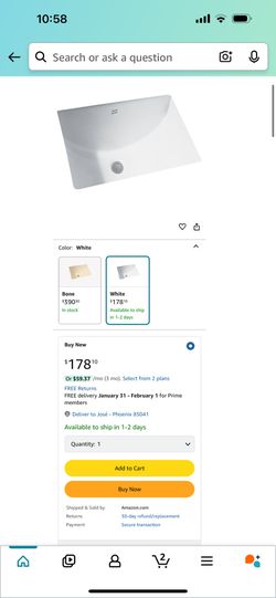American Standar Under Mount Sink 