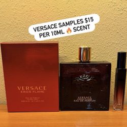 Versace Eros Flame 10mL Samples.                                (Read Description)