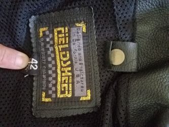 Leather riding jacket