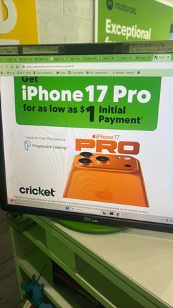Get the iPhone 17 pro max for as low as $1 initial payment !!!