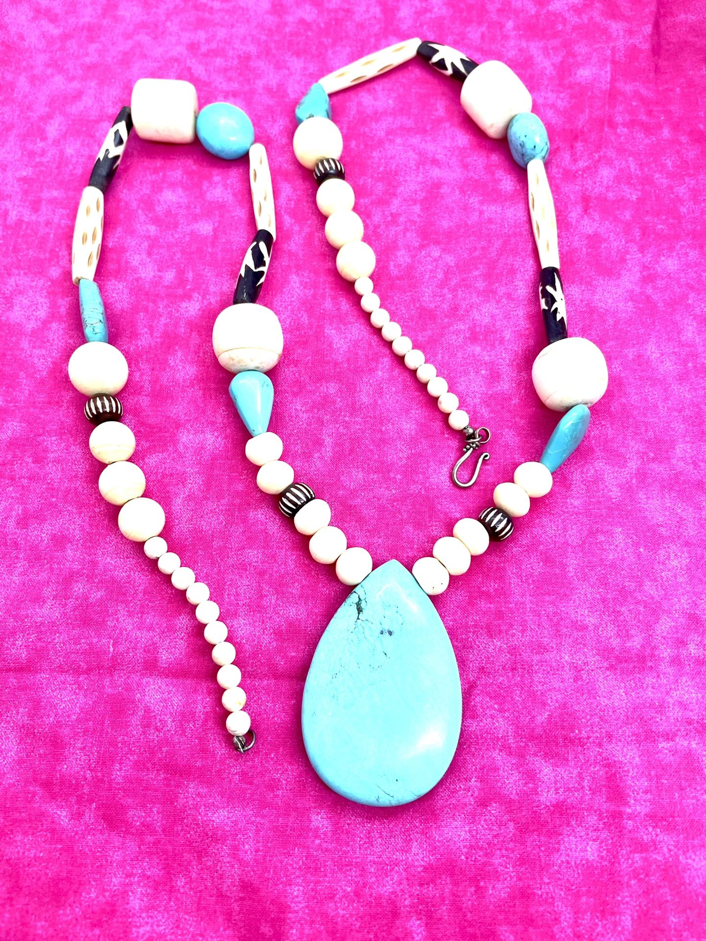 New Natural Stone Southwestern Necklace