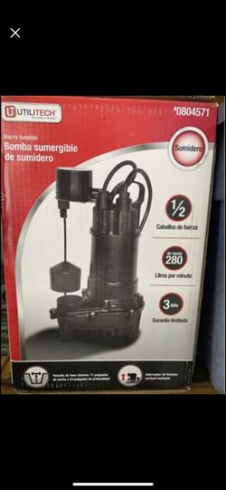 New sump pump