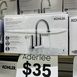 Kohler Aderlee 4" Centerset Bathroom Faucet