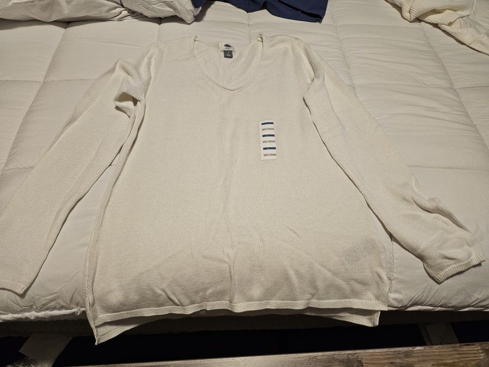 White Sweaters 1 With Fringe Brand New