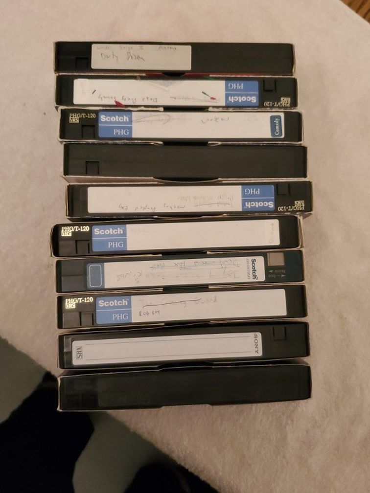 Used VHS Tapes (Free)