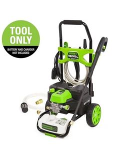 Greenworks (contact info removed) PRO 1800 PSI 1.2 GPM Cold Water Hybrid Electric Pressure