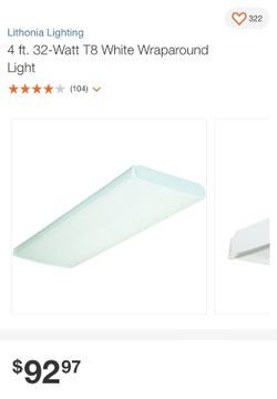 4 ft. 32-Watt T8 White Wraparound Light NEW IN BOX