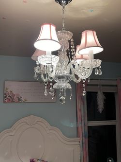 Crystal Pink Chandelier
