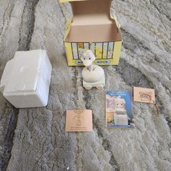 Vintage 1987 Precious Moments Figurine, Age 8 Birthday Train, Ostrich 109460 B2