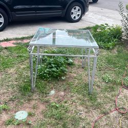 Square Table With Glass Top