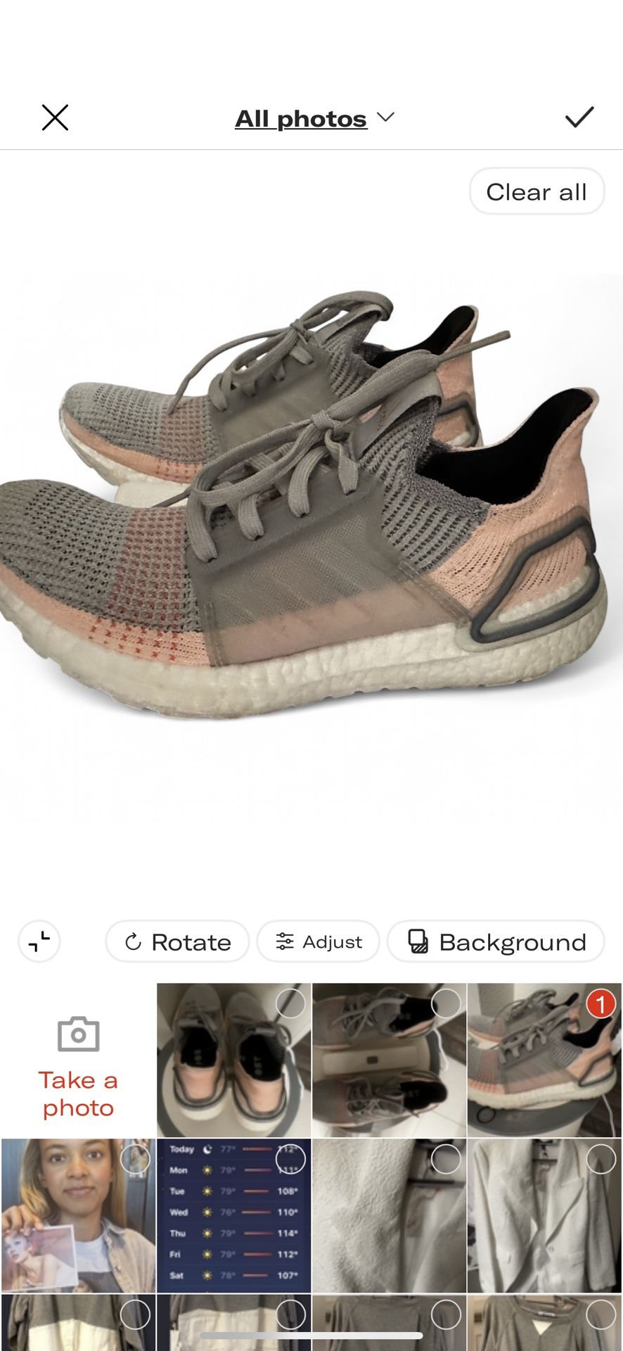 Women’s Adidas Boost Shoes 8.5