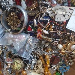 Boxes And Bags Full Of Jewelry.