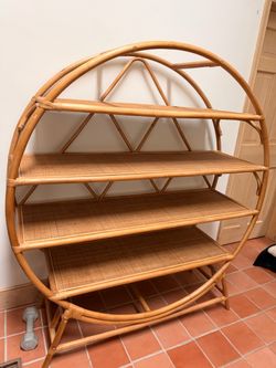 World Market Rattan Shelf