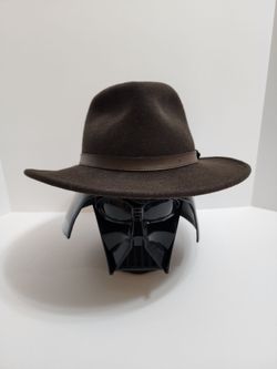 Pendleton AB196-71018 Wool Felt Outback Fedora Hat Mens Chocolate Brown