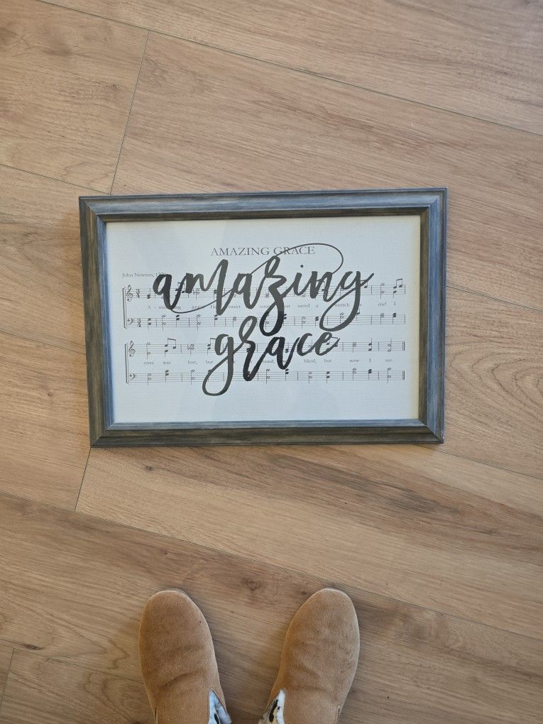 Framed Wall Art - Amazing Grace