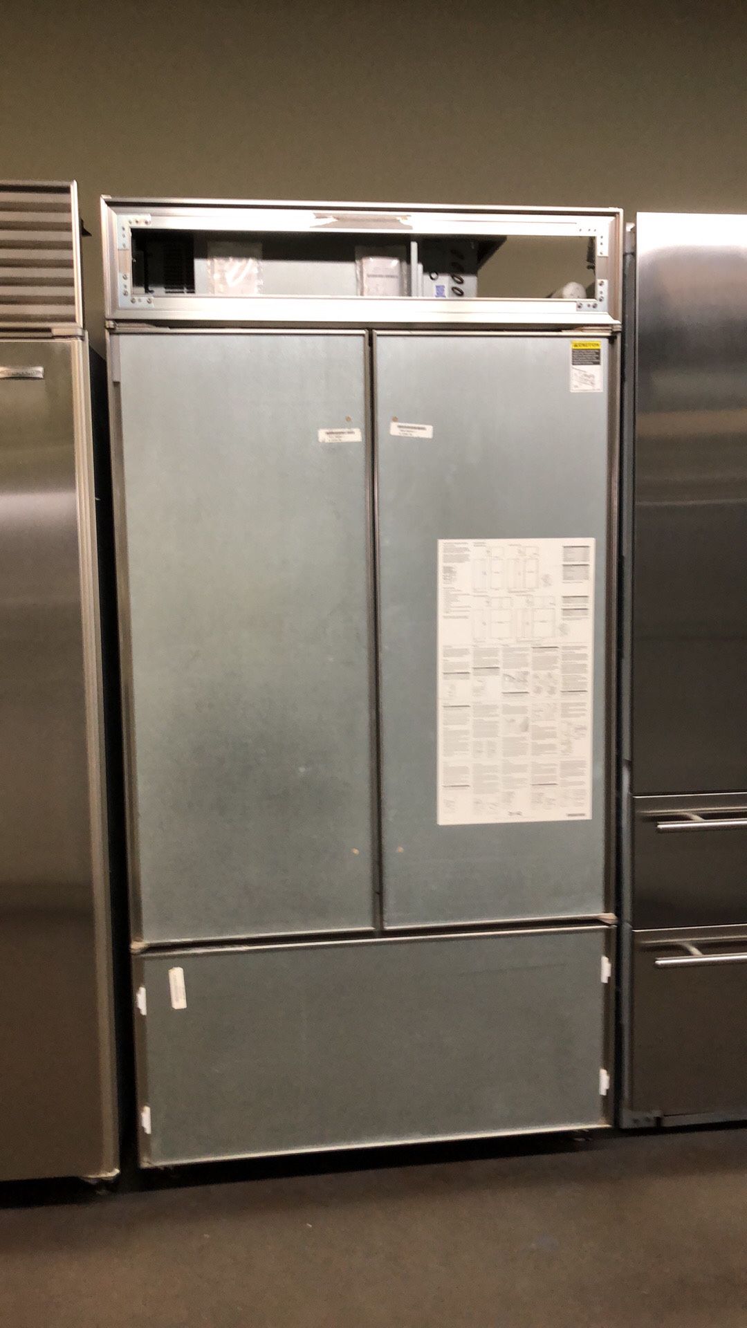 Sub Zero 42” Panel Ready Built In French Door Refrigerator 