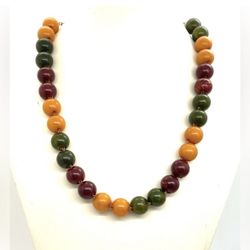 20” Colorful Bakelite Necklace!