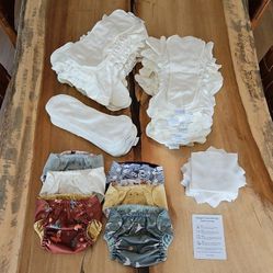 Esembly Organic Cotton Reusable Diaper Kit Size One