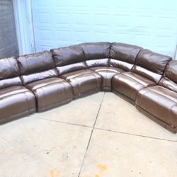 🚨 Free Delivery! Ashley Leather Sectional Recliner couch sofa Electric