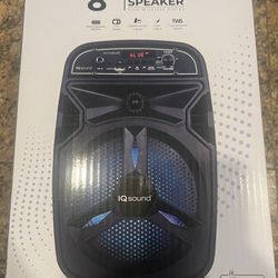 4 IQ Sound Bluetooth 8”Speaker