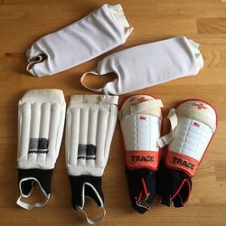 Lot of 3 Pairs of Adult or Teenage size Soccer Shin Guards