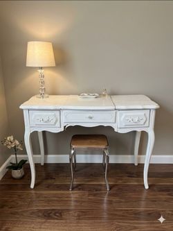 French Vintage Desk w mirror