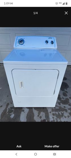 Whirlpool gas dryer Heavy duty Large Capacity. secadora de gas