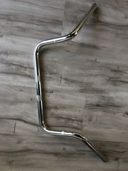 Stock Harley Davidson beach bars chrome