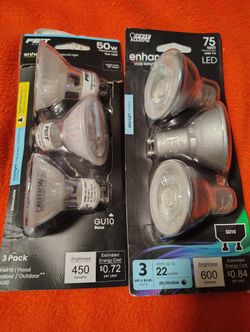 Feit Electric Enhance LED Light Bulbs - 2 Packs (6 Total) GU10 Daylight Dimmable