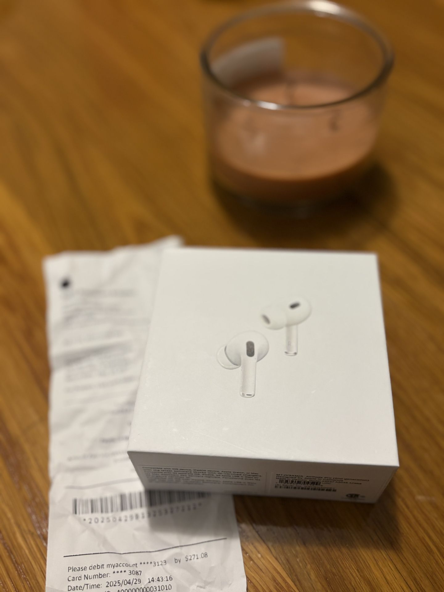 Airpods Pro 2nd Generation Noise cancellation and Transparency with Receipt