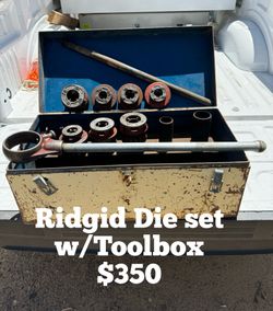 Ridgid Die Set w/Toolbox $350