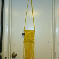 Topshop Shoulder Bag Macrame Beaded  NWT