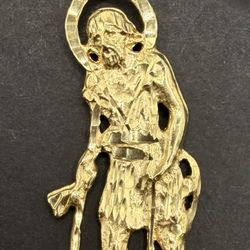 Gold San Lazaro Pendant 