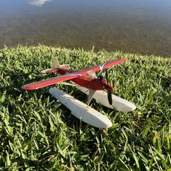 Rare Vintage Cox Bushmaster With Floats Control Lime Airplane 