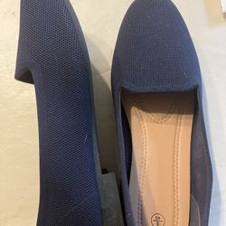 Ballet Flats, Navy Size 9