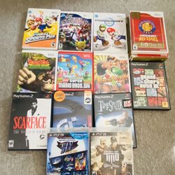 Nintendo Wii ,PS2, PS3 Games